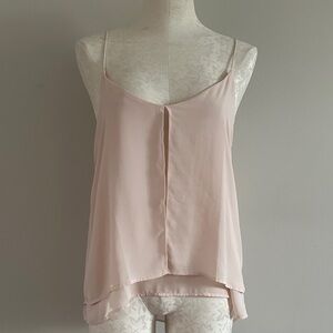 H&M Pale Pink Double-Layer Spaghetti Strap Cami
